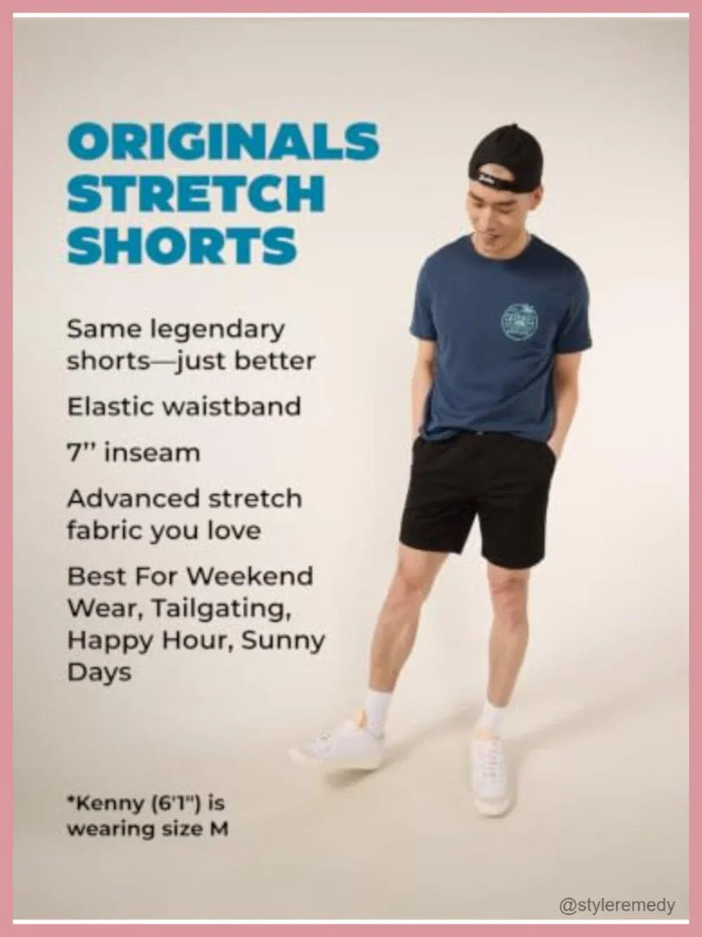 Chino Shorts Men 7 Inch Stretch Casual Flat Front Golf